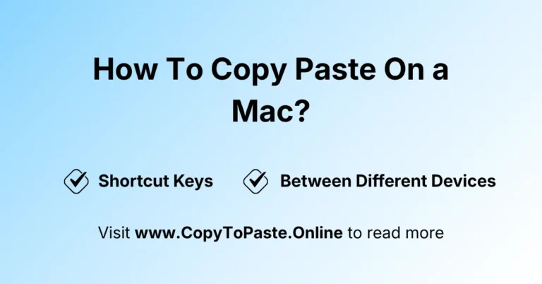 How To Copy and Paste on a Mac